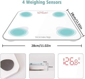 img 3 attached to 📱 Yoobure Bluetooth Body Fat Scale - Smart Bathroom Digital Weight Scale with iOS Android APP | Highly Accurate BMI Scale | Auto Recognition Body Composition Analyzer