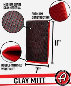 img 3 attached to 🧤 Adam's Clay Mitt: Fast & Effective Car Detailing Glove, Medium Grade Clay Bar Infused Mitt - Easily Removes Debris from Paint, Glass, Wheels & More