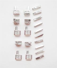 img 4 attached to 🧥 20 Pieces of #5 Silver Metal Zipper Retainer Box Sliders with Insertion Pin - Repair Kit for Jacket and Coat Zippers