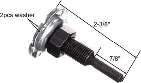 img 2 attached to 🔧 1/4" Shank Arbor Mandrel Drill Adapter - 1/2" Threads - Ideal for Buffing and Polishing Wheels - Set of 2