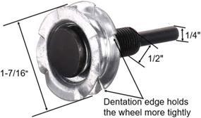 img 3 attached to 🔧 1/4" Shank Arbor Mandrel Drill Adapter - 1/2" Threads - Ideal for Buffing and Polishing Wheels - Set of 2