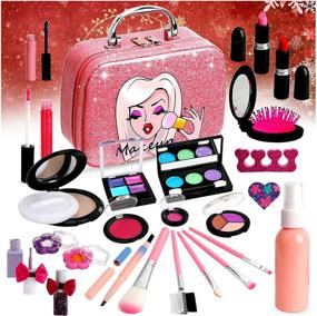 img 4 attached to 👸✨ Princess Flybay Children's Washable Real Makeup