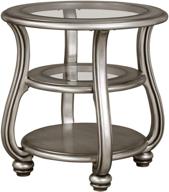 silver glam end table - signature design by ashley coralayne логотип