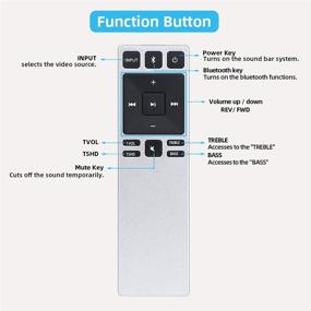 img 2 attached to 🔊 Акустическая система UNOCAR в качестве замены для звуковой панели Vizio 5.1 2.1 для домашнего кинотеатра - Пульт XRS321 для моделей SS2520 SS2521 SB2920 SB3820 SB3821 SB3830 SB3831 S2120W S2121W S2920W.