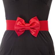 🎀 large bow knot dress waist belts: fashionable women's accessories and belts logo