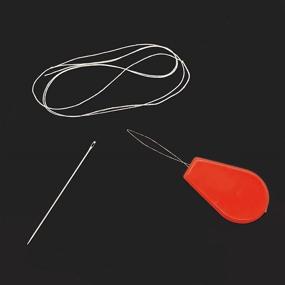 img 1 attached to 💧 Upgraded 24 Pack Needle Threader for Hand Sewing - Red Raindrop Shape - Household Sewing Tools - Effortless Threading Tool