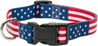 🐕 adjustable dog collars - durable nylon collars for small, medium, and large dogs - flag, plaid, and animal print styles available logo