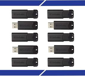 img 4 attached to Вербатим 32 ГБ Pinstripe USB 3.0 флеш-накопитель - бизнес-пакет 10 штук - черный: эффективное решение для хранения данных для профессионалов.