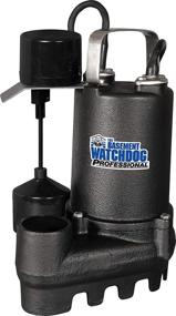 img 2 attached to 💦 The Basement Watchdog Model SI-50V: Powerful 1/2 HP Cast Iron Submersible Sump Pump with Vertical Float Switch - Reliable 4,300 GPH at 0 ft. and 3,600 GPH at 10 ft.