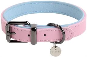 img 3 attached to 🐶 SuperBuddy Genuine Leather Dog Collar: Adjustable, Durable & Soft Padded Pet Collars for Puppy, Small, Medium, and Large Dogs - Ultimate Comfort and Style!