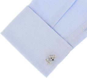 img 2 attached to 🚴 MRCUFF Cyclists Cufflinks: Enhancing Men's Accessory Collection with Sleek Cufflinks, Shirt Studs & Tie Clips for Polished Style