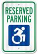 handicap sign reflective rust free resistance logo