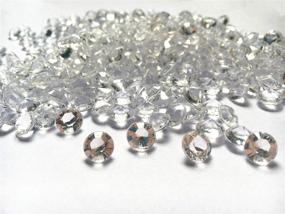 img 2 attached to Brilliant Shop 1000 pcs Clear 8mm Acrylic Faux Round Diamond Crystals for Table Scatters, Vase Fillers, Events, Weddings, Arts and Crafts