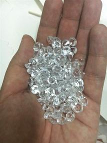 img 1 attached to Brilliant Shop 1000 pcs Clear 8mm Acrylic Faux Round Diamond Crystals for Table Scatters, Vase Fillers, Events, Weddings, Arts and Crafts