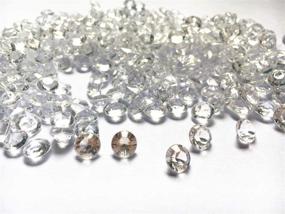 img 4 attached to Brilliant Shop 1000 pcs Clear 8mm Acrylic Faux Round Diamond Crystals for Table Scatters, Vase Fillers, Events, Weddings, Arts and Crafts