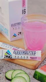 img 4 attached to 🥒 Pinnacle Nutrition Group Electrolyte Single Serving Sticks: Balanced Hydration Drink Mix - Watermelon Cucumber Flavor, 16 Count