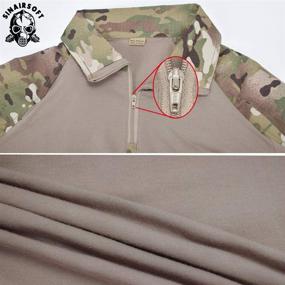 img 3 attached to 👕 SINAIRSOFT Men's Tactical Uniform: High-Performance Combat Pants Shirt with Pads for Airsoft Paintball and Military Operations