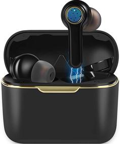 img 4 attached to 🎧 OKD Wireless Earbuds - Bluetooth Earbuds with Noise Cancelling, Low Latency for Gaming, IPX5 Waterproof Sports Earbuds, Workout Headphones with Mic, Touch Control, Mono and Twin Mode, USB-C Charging
