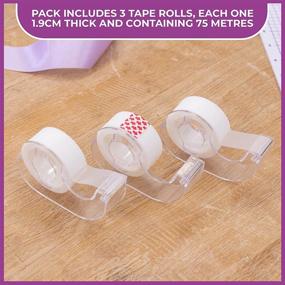 img 1 attached to Crafter's Companion Low Tack Tape for Paper and Card Crafting Projects - Pack of 3, White, US One Size