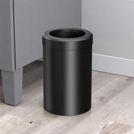 gatco modern round waste basket, matte black (1912) logo