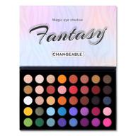 🎨 40 colors high pigmented shimmer matte eyeshadow palette: full spectrum artist glitter metallic waterproof creamy blendable eye shadow cosmetics - color 1 logo