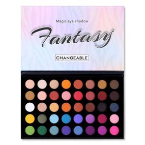 img 4 attached to 🎨 40 Colors High Pigmented Shimmer Matte Eyeshadow Palette: Full Spectrum Artist Glitter Metallic Waterproof Creamy Blendable Eye Shadow Cosmetics - Color 1