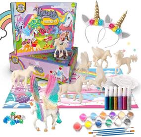 img 4 attached to 🦄 Magical Unicorn Painting Kit: Delightful Headbands for Kids
