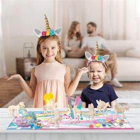 img 1 attached to 🦄 Magical Unicorn Painting Kit: Delightful Headbands for Kids
