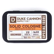 🎩 duke cannon solid cologne for men with special fragrance logo