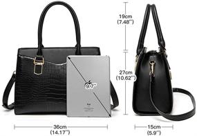 img 2 attached to 👜 LJOSEIND Structured Shoulder Handbags: A Fashionable Must-Have for Women – Complete with Wallets!