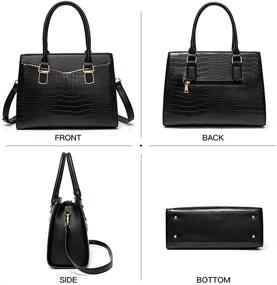 img 3 attached to 👜 LJOSEIND Structured Shoulder Handbags: A Fashionable Must-Have for Women – Complete with Wallets!