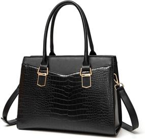 img 4 attached to 👜 LJOSEIND Structured Shoulder Handbags: A Fashionable Must-Have for Women – Complete with Wallets!