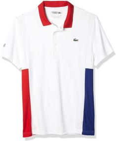 img 4 attached to Lacoste Sport Sleeve Colorblock Cosmic White White Men's Clothing