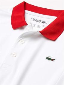 img 1 attached to Lacoste Sport Sleeve Colorblock Cosmic White White Men's Clothing