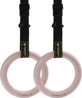 🤸 manuelclear wooden gymnastic rings set with adjustable straps - fitness exercise rings логотип