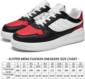 img 1 attached to 👟 Autper Fashion Sneakers: Stylish and Comfortable Men's Walking Shoes