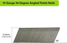 img 2 attached to 🔨 meite 15 Gauge 34 Degree DA Series Angled Strip Finish Nails 1-1/4-Inch Length - 2000 PCS/BOX (8 BOXES/Case)