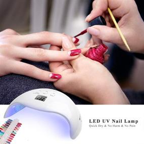 img 3 attached to Professional UV LED Nail Lamp by VKOSHA - 48W Gel and Regular Polish Nail Dryer with 3 💅 Timer Settings, Automatic Sensor, and Dual Light UV+LED Technology for Fingernail and Toenail Gel Polish Curing - Salon Level Performance