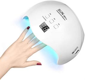 img 4 attached to Professional UV LED Nail Lamp by VKOSHA - 48W Gel and Regular Polish Nail Dryer with 3 💅 Timer Settings, Automatic Sensor, and Dual Light UV+LED Technology for Fingernail and Toenail Gel Polish Curing - Salon Level Performance