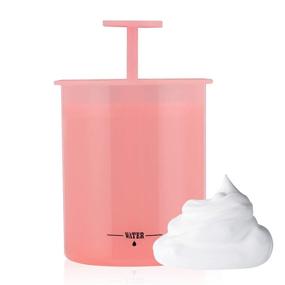 img 3 attached to 🍥 Lamoutor 2 Pack Marshmallow Whip Maker Face Wash Foamer for Face Wash (Pink and White)