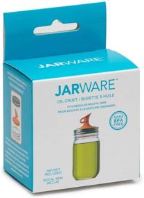 img 3 attached to 🍊 Revamp Your Regular Mouth Mason Jar: Introducing Orange Jarware Oil Cruet Lid