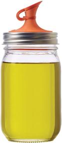 img 4 attached to 🍊 Revamp Your Regular Mouth Mason Jar: Introducing Orange Jarware Oil Cruet Lid