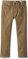 👖 volcom boys' vorta slim fit denim jeans: stylish and comfortable wardrobe essential for young boys logo