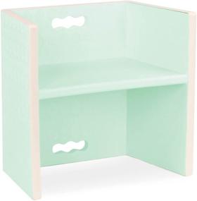 img 4 attached to 🪑 B. spaces 3-in-1 Kids' Step Stool & Chair: Versatile Mint Bedroom Stool!