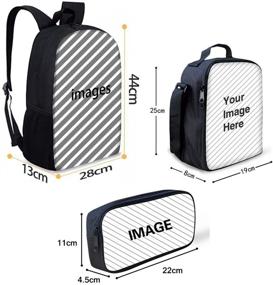 img 3 attached to Salabomia Backpacks Printed Backpack Lunchbox Backpacks in Kids' Backpacks