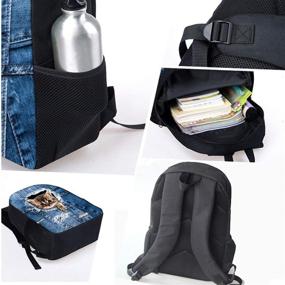 img 1 attached to Salabomia Backpacks Printed Backpack Lunchbox Backpacks in Kids' Backpacks