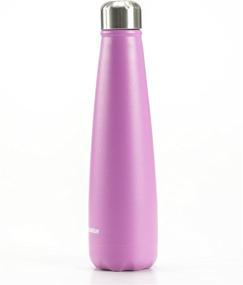 img 2 attached to 🌸 Costablue Santa Monica Collection Vacuum Insulated Stainless Steel Water Bottle - 17oz (500ml) - Leak Proof, No Sweat, Hot/Cold Retention - Pink