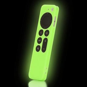 img 4 attached to 📱Чехол-кейс Glow-in-the-Dark из силикона для замены пульта дистанционного управления New Apple 4k TV 2021 Series 6 Generation / 6th Gen с подвеской - LEFXMOPHY