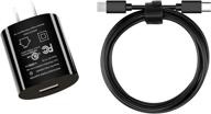 🔌 high-speed replacement charger for kindle fire hd 8, hdx, fire 6 7, and kindle e-reader - 10w power adapter with micro usb and type c - 6.6ft 2pack logo