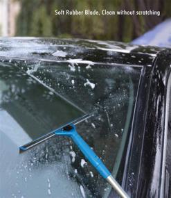 img 2 attached to 🧼 ITTAHO All Purpose Window Squeegee: Handle & Rubber Replacement, Shower Cleaner for Glass & Car Windshield-14“